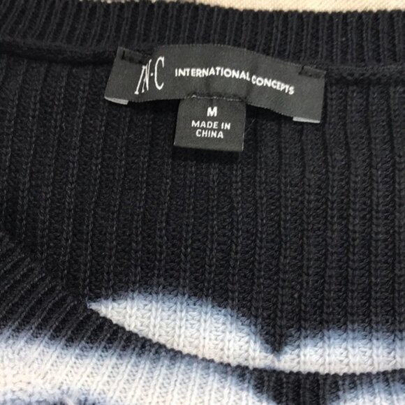 INC International Concepts Cotton Tie-Dye Sweater - Picture 4 of 6